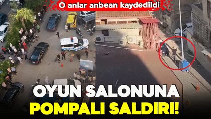 Oyun salonuna pompalı saldırı!